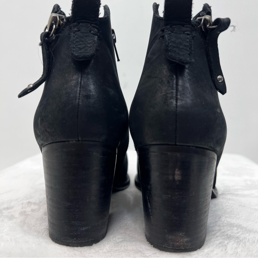 Blondo Nivada Black Waterproof Suede Leather Ankle Heel Boots Women’s Size 8.5 - Picture 5 of 13
